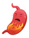 Stomach troubles icon. Sad suffering sick human stomach. Vector flat cartoon illustration design. Unhealthy stomach face