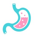 Stomach vector icon Royalty Free Stock Photo