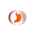 Stomach vector icon. Royalty Free Stock Photo