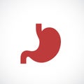 Stomach vector icon Royalty Free Stock Photo