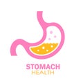 Stomach vector logo Royalty Free Stock Photo