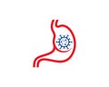 Stomach Virus logo vector template, Creative stomach logo design concepts Royalty Free Stock Photo