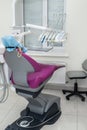 Stomatological equipment in dentistry close up