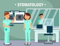 Stomatology, Dental Clinic Vector Illustration