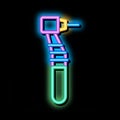 Stomatology Dentist Reamer neon glow icon illustration
