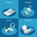 Stomatology Dentistry Isometric Icon Set
