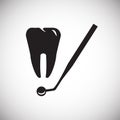 Stomatology icon on white background