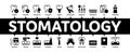Stomatology Minimal Infographic Banner Vector