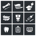 Stomatology Vector Icons Set