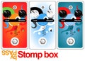 Stomp box design Royalty Free Stock Photo