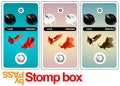 Stomp box design Royalty Free Stock Photo