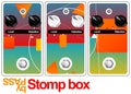 Stomp box design Royalty Free Stock Photo