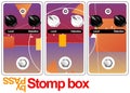 Stomp box design Royalty Free Stock Photo