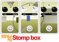 Stomp box design Royalty Free Stock Photo