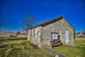 1842 Stone academy building in Solon Iowa Royalty Free Stock Photo