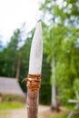 Stone age spear for hunting Royalty Free Stock Photo