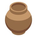 Stone age vase icon, isometric style Royalty Free Stock Photo