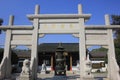 The stone ahead of Jiaxing Yuefei temple Royalty Free Stock Photo