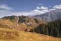 Stone Aktas Plateau in mountains of Kazakhstan near the city of Almaty