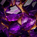 Stone amethyst background texture, ai generation