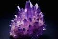 Stone amethyst. Jewelry gem. An expensive variety of quartz. Royalty Free Stock Photo