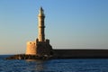 Stone ancient lighthouse closeup