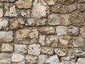 Natural rough stone wall - texture Royalty Free Stock Photo