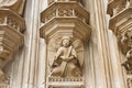 Stone angel on the facade of Batalha cathedral in Portugal Euro Royalty Free Stock Photo