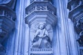 Stone angel on the facade of Batalha cathedral in Portugal Euro Royalty Free Stock Photo