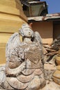 Stone angel of Shwe Indein Royalty Free Stock Photo