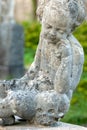 Stone angel statue in ancient cemetery II