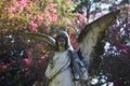 Stone Angel in Terrell Texas Royalty Free Stock Photo