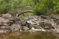 Stone Arch Bridge Falls Royalty Free Stock Photo