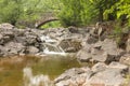 Stone Arch Bridge Falls Royalty Free Stock Photo