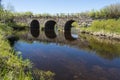 Stone arch bridge Jamtland Royalty Free Stock Photo