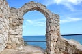 Stone Arch in Cape Kaliakra Bulgaria Royalty Free Stock Photo