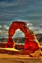 Stone arch in the desert Royalty Free Stock Photo