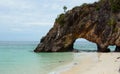 Stone arch. Ko Khai. Satun province. Thailand