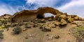 Stone arch near San Miguel de Tajao on Tenerife island Royalty Free Stock Photo