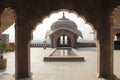 Stone arch on pillars of a fort