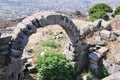 Stone Arch at Sanctuary of Athena  Pergamum  Bergama  Izmir  Turkey Royalty Free Stock Photo