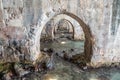 Stone arches of medieval Tersane shipyard in Alanya, Turkey Royalty Free Stock Photo