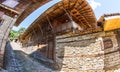 Stone architecture of the mountain village of Zheravna in Bulgaria Royalty Free Stock Photo