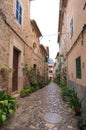 Stone streets of town in Mallorca