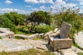 Stone armchair in the ancient theater