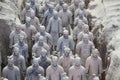 Stone army soilders statue, Terracotta Army in Xian, China