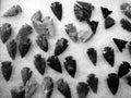 Stone Arrowheads Representing Ancient History