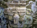 Stone artifacts of Maya Nation`s most significant Mayan city of Tikal Park, Guatemala