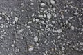 stone and asphalt texture background. rubble stones with asphalt Royalty Free Stock Photo