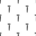 Stone axe icon in black style isolated on white. Stone age pattern. Royalty Free Stock Photo